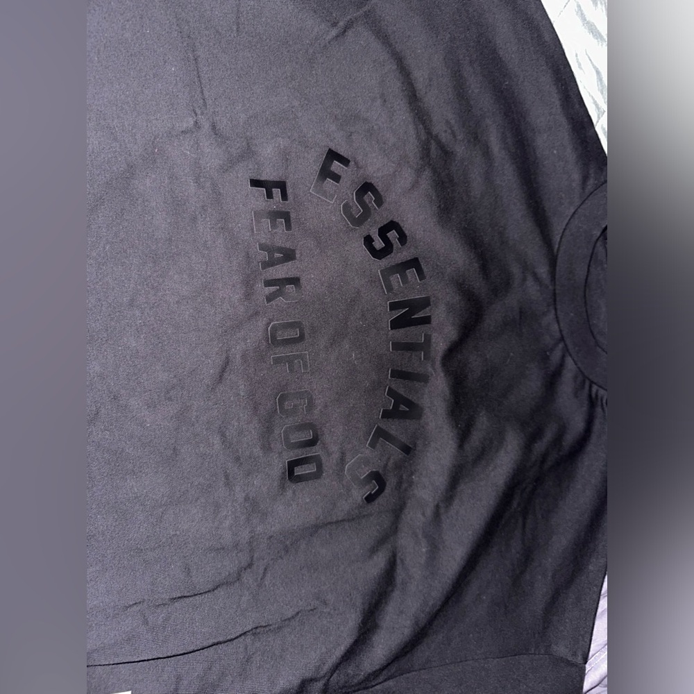 Fear of God Essentials Heather Grey Heavy Long Sleeve T-Shirt